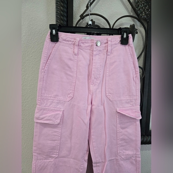 Zara Pink Cargo Pants - Picture 3 of 7
